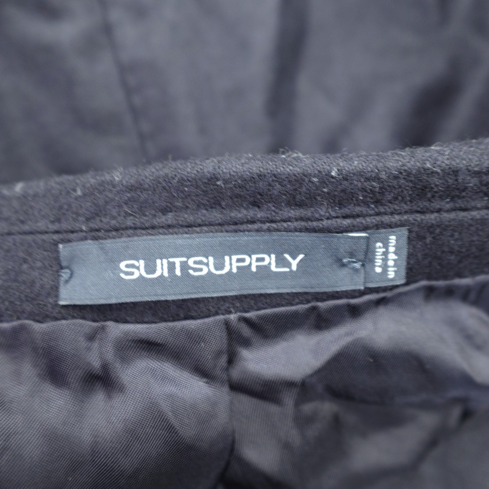 SuitSupply Suit Jacket 46R Pants 38R Navy Havana Double Breasted HL Braddon Wool - Picture 4 of 16